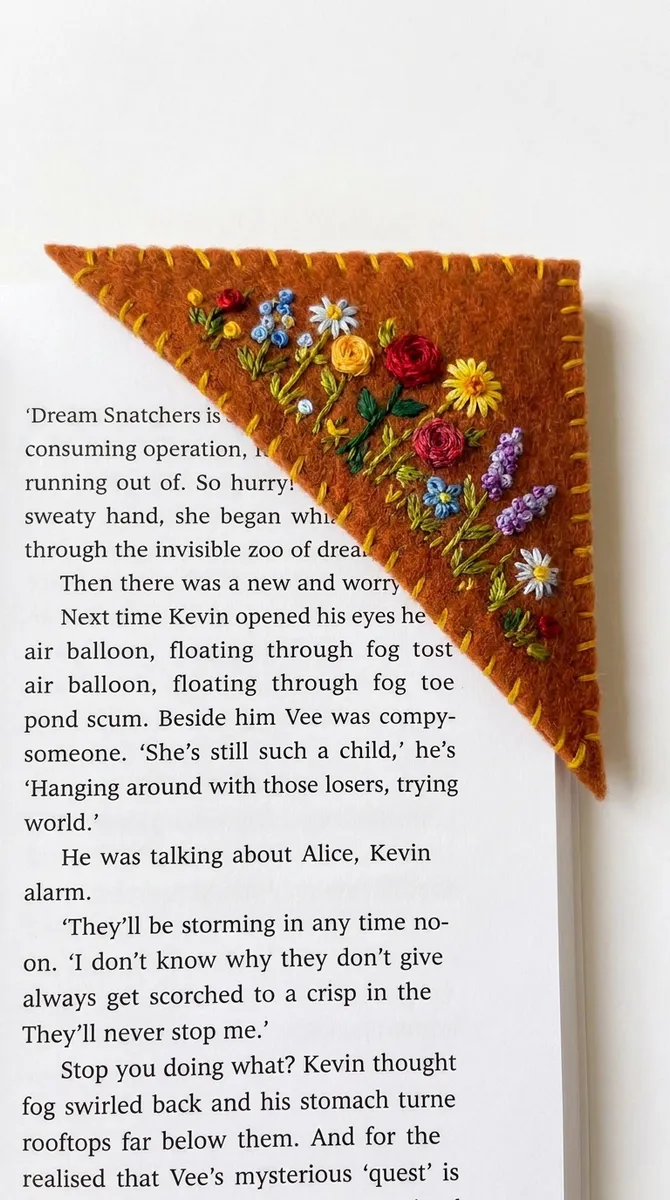 A Bookmark, Embroidered by Hand