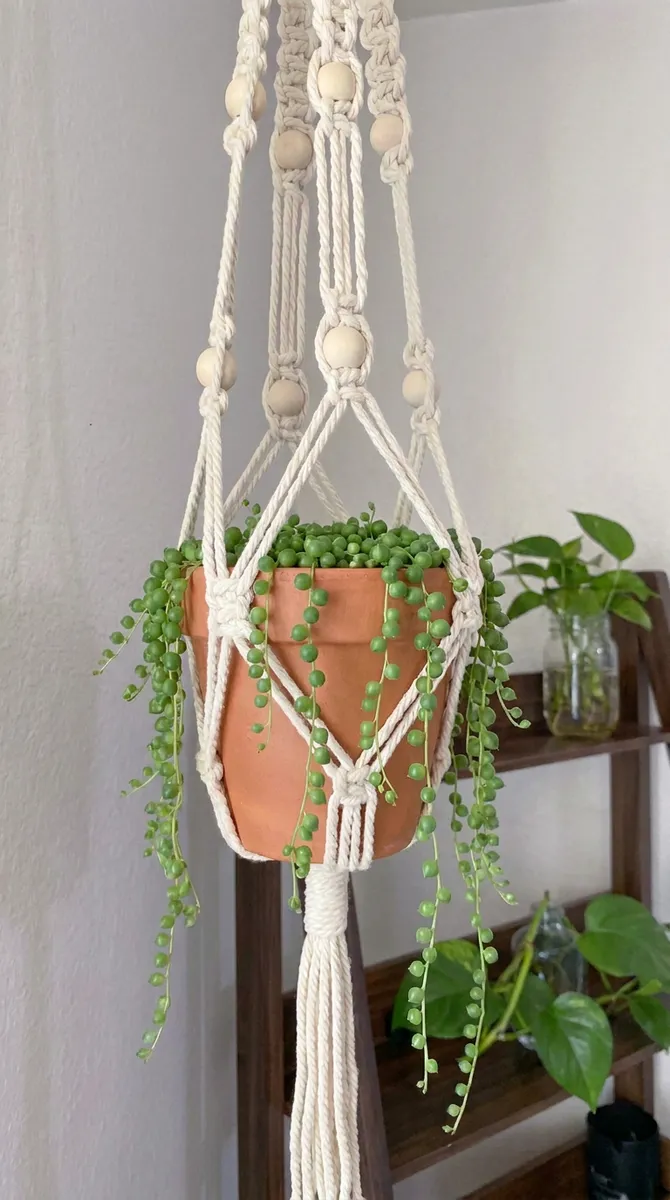 A Macrame Hanger for Her Plants