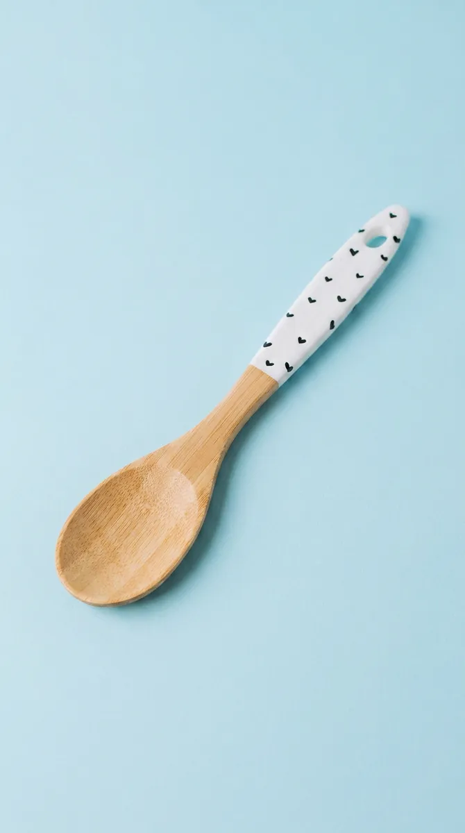 Wooden Spoons Painted at the Handle