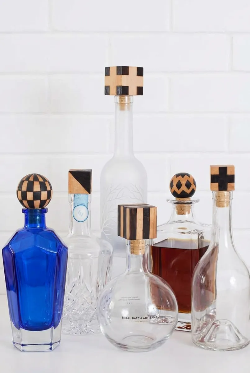 Wood-Burned Bottle Stoppers