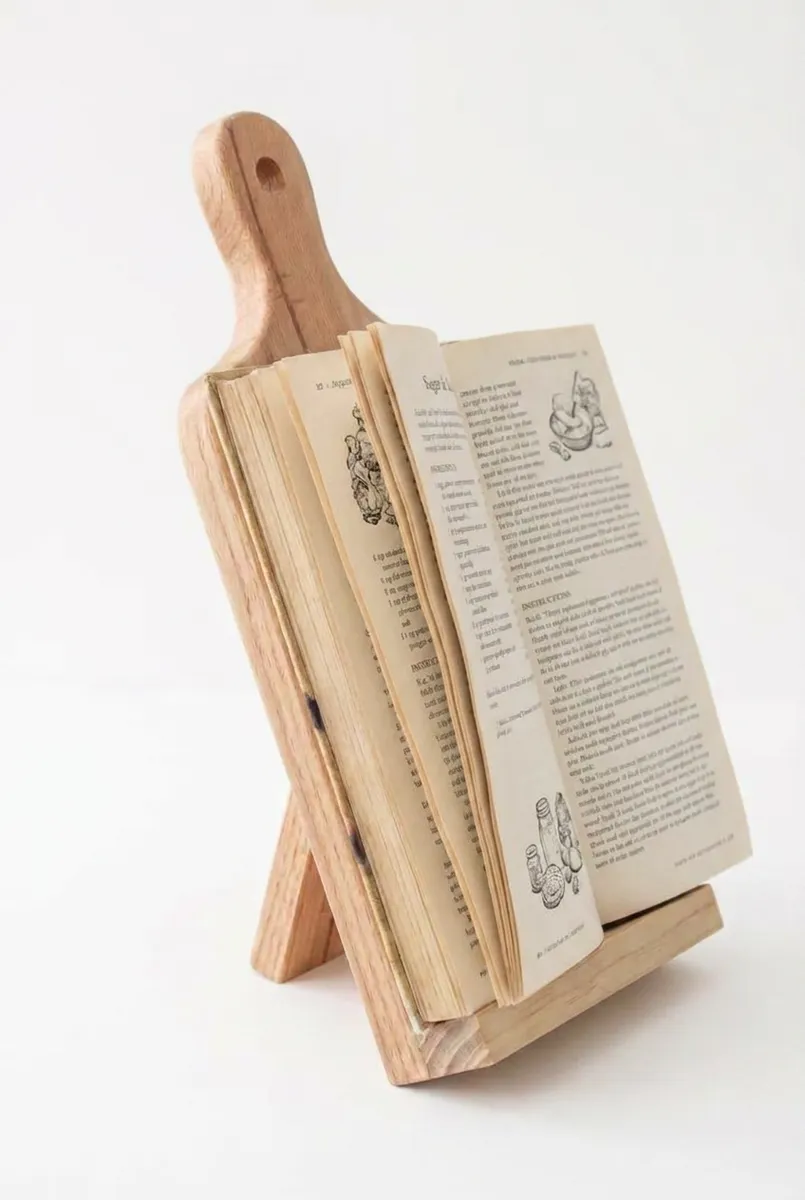 A Cutting-Board Cookbook Stand